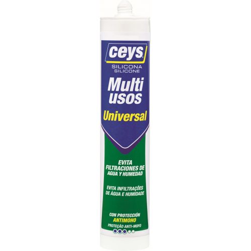 CEYS SILICONA UNIVERSAL BLANCO CART